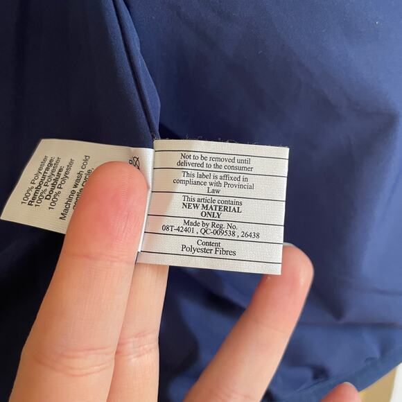 J. Crew Quilted Puffer Vest in Navy Blue Sz XS Preppy Fall Fashion Pockets - Picture 6 of 10